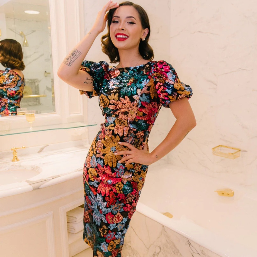 Sequin Midi Dress - Ivy City Co - Showstopper Dress